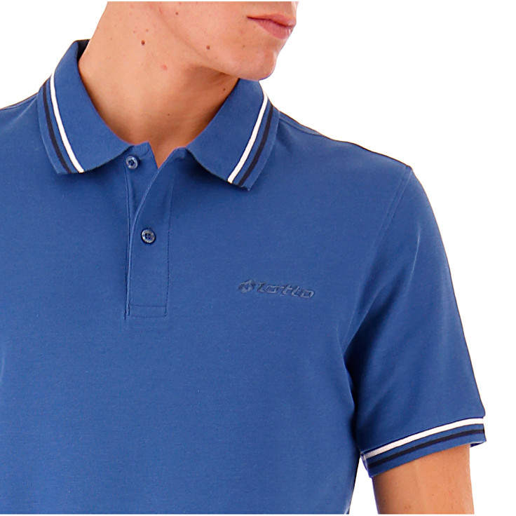 Blue Lotto Classica Men's Polo Shirts | Lotto-78593