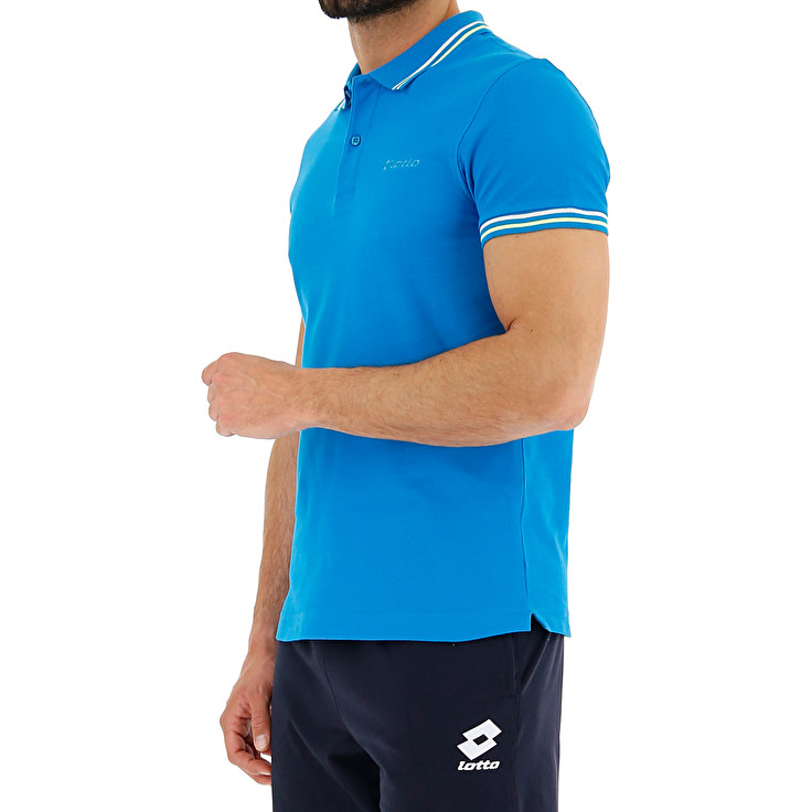 Blue Lotto Classica Men's Polo Shirts | Lotto-94199