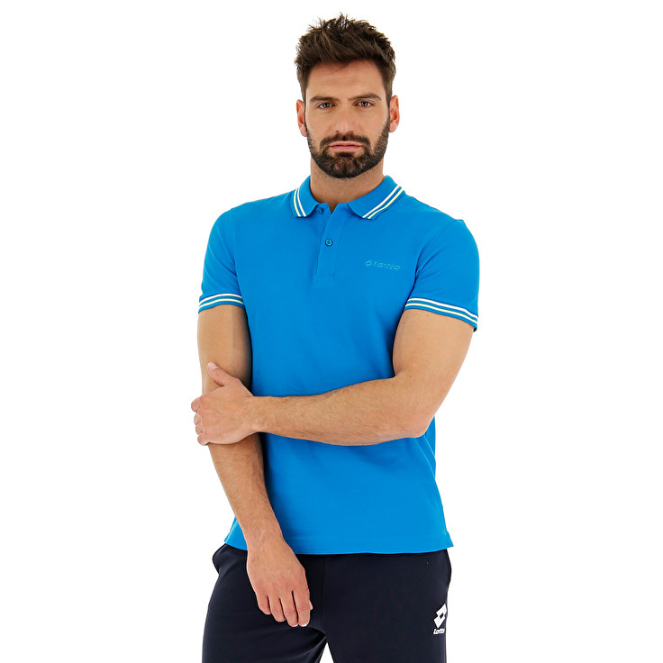 Blue Lotto Classica Men\'s Polo Shirts | Lotto-94199