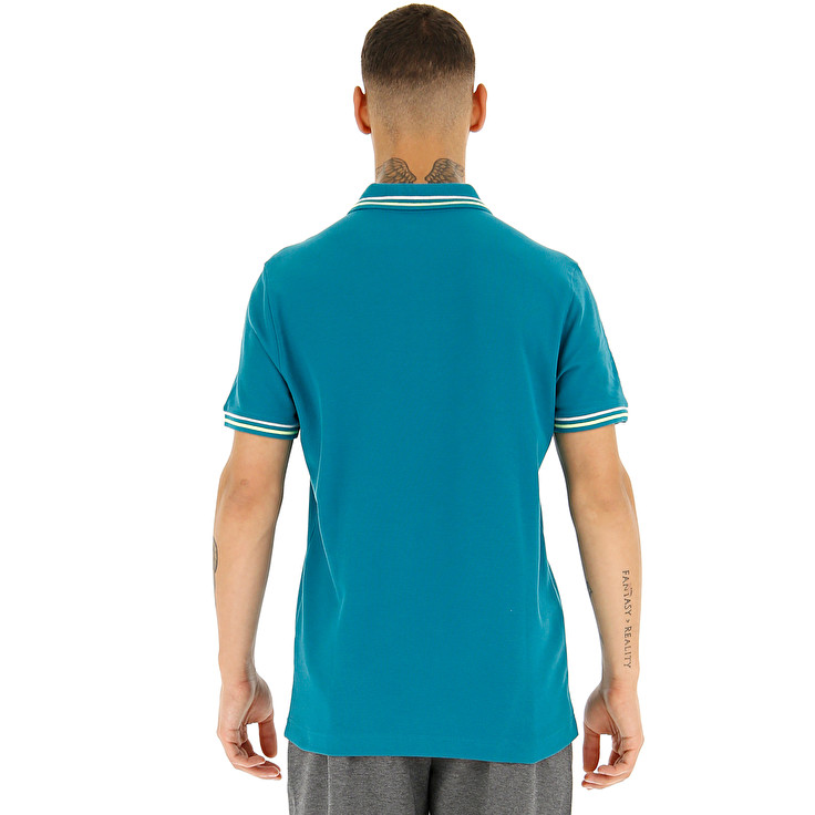 Blue Lotto Classica Pq Men's Polo Shirts | Lotto-50685