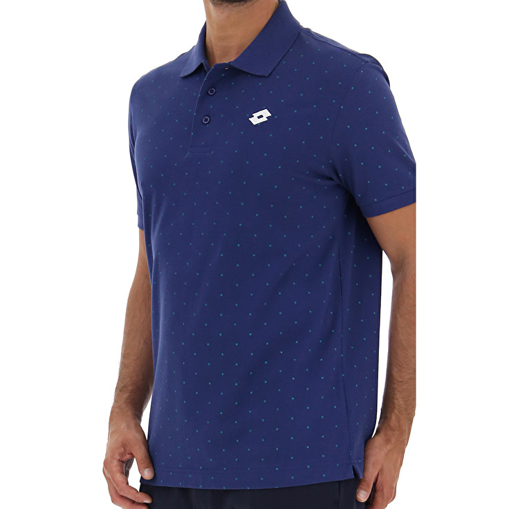 Blue Lotto Elba Ii Pq Men's Polo Shirts | Lotto-97775