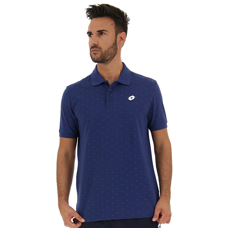 Blue Lotto Elba Ii Pq Men\'s Polo Shirts | Lotto-97775