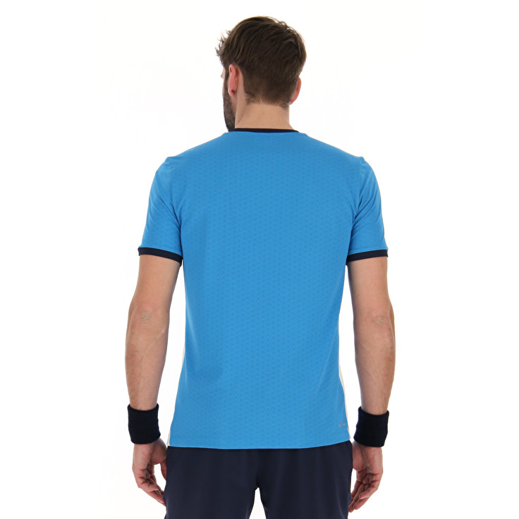 Blue Lotto Top Ten Iii Pl Men's T Shirts | Lotto-78969