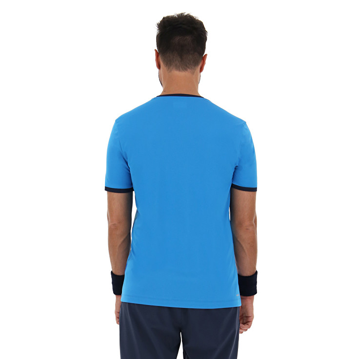 Blue Lotto Top Ten Iii Prt3 Pl Men's T Shirts | Lotto-73649