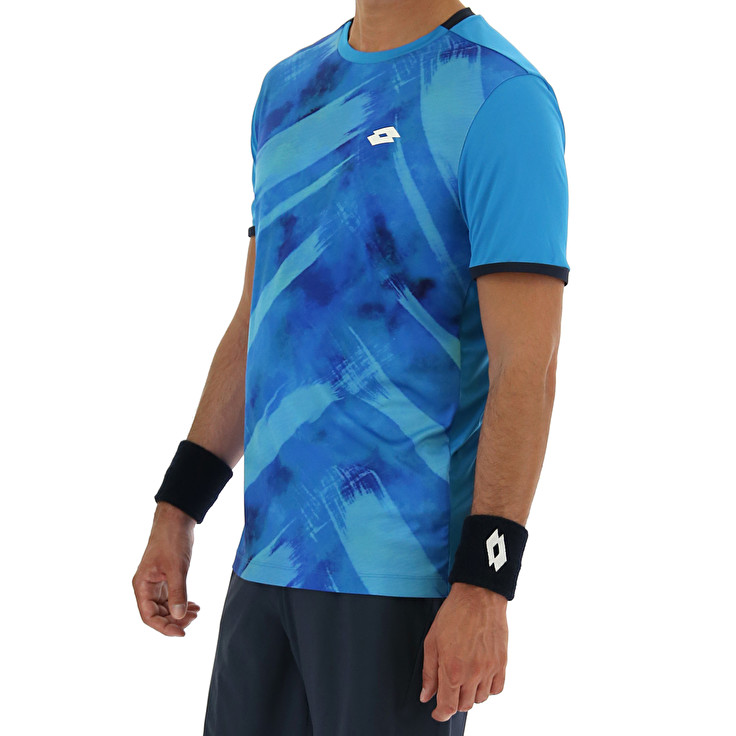 Blue Lotto Top Ten Iii Prt3 Pl Men's T Shirts | Lotto-73649