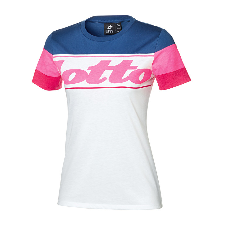 Blue / Pink / White Lotto Athletica Prime W Ii Js Women\'s T Shirts | Lotto-48430