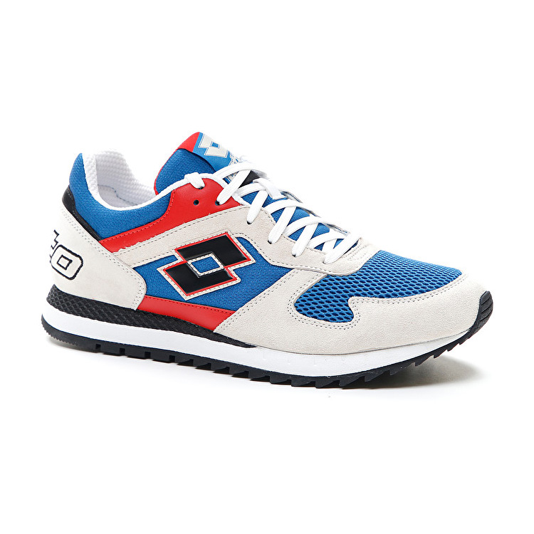 Blue / Red / Grey Lotto Runner Plus '95 Iii Men's Sneakers | Lotto-80188