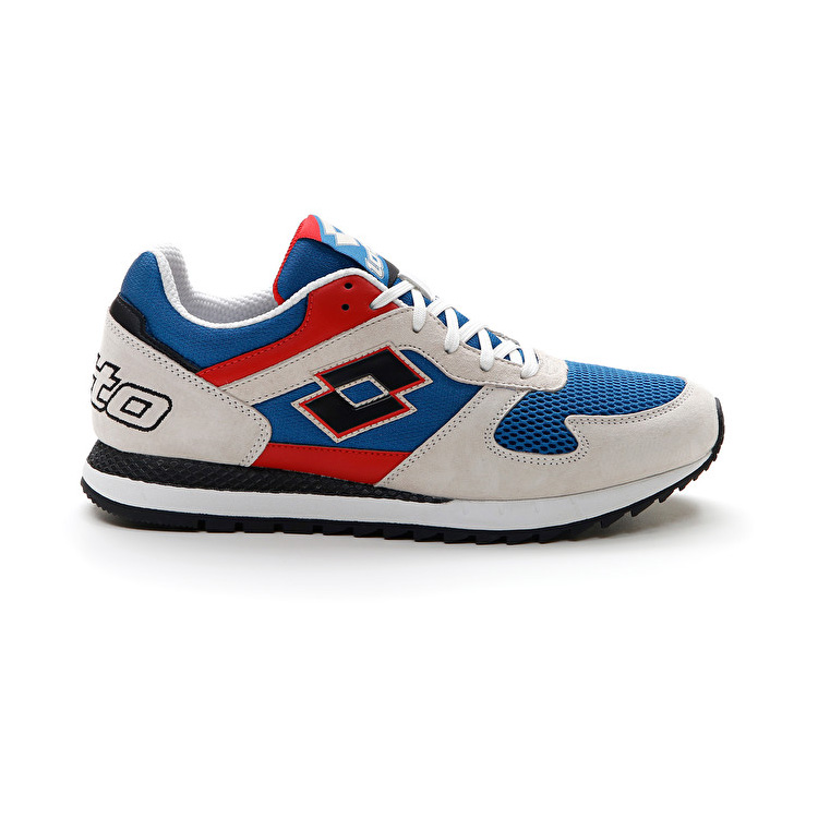 Blue / Red / Grey Lotto Runner Plus \'95 Iii Men\'s Sneakers | Lotto-80188