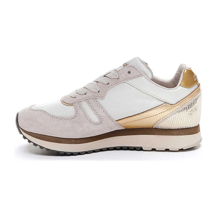 Brown / Grey / White Lotto Tokyo Wedge W Women's Sneakers | Lotto-19794