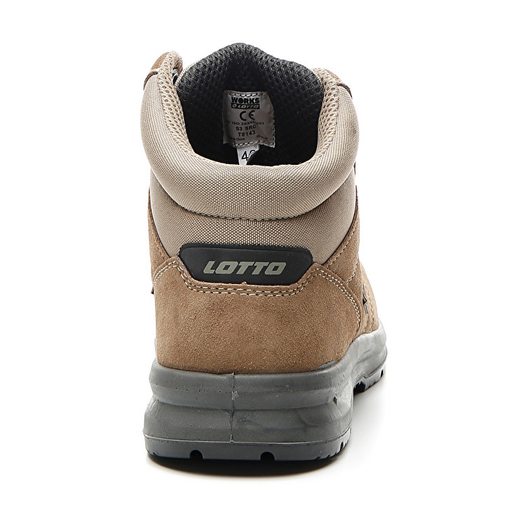 Brown Lotto Race 400 Mid S3 Sd Men's Safety Shoes | Lotto-87703