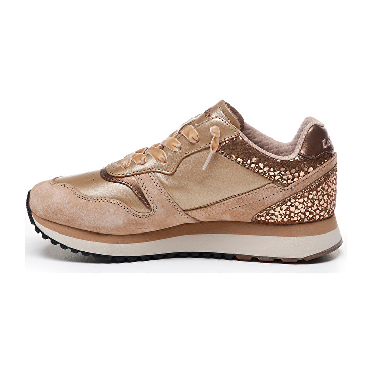 Brown Lotto Slice Metal W Women's Sneakers | Lotto-60152