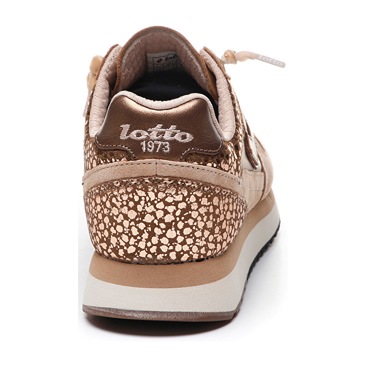 Brown Lotto Slice Metal W Women's Sneakers | Lotto-60152