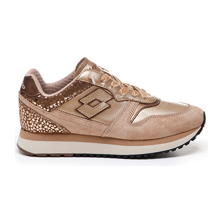 Brown Lotto Slice Metal W Women\'s Sneakers | Lotto-60152