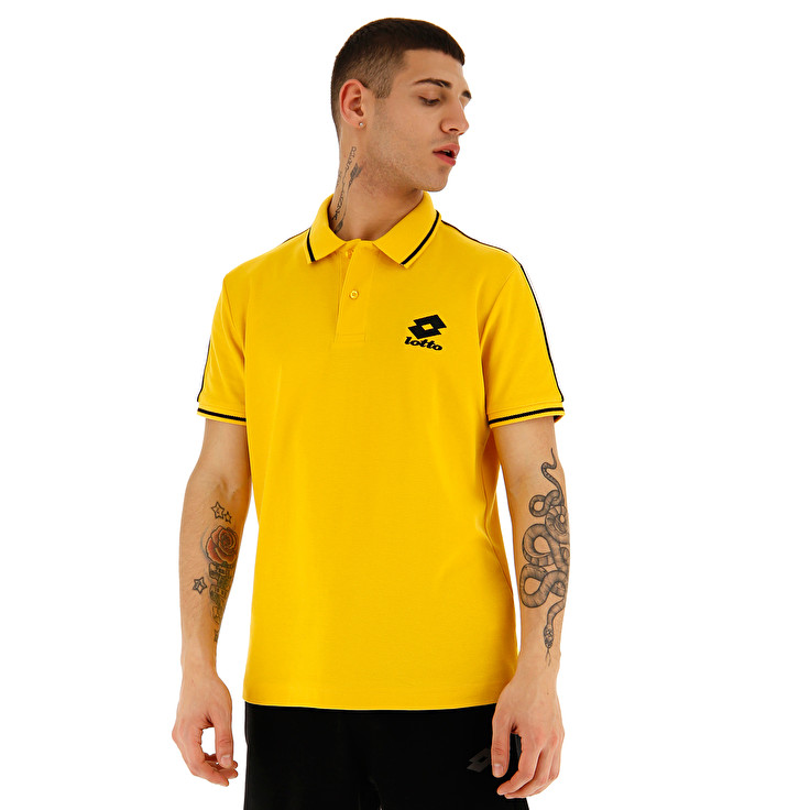 Gold Lotto Lipari Pq Men\'s Polo Shirts | Lotto-33104