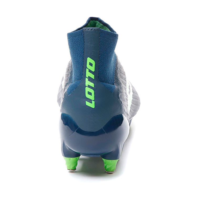 Green / Blue Lotto Solista 100 Iii Gravity Sgx Men's Soccer Shoes | Lotto-49874