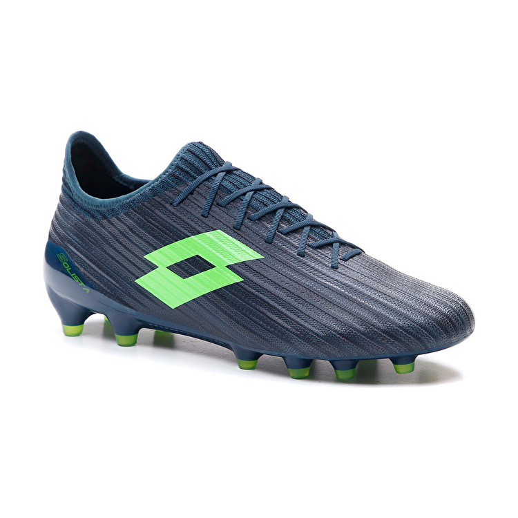 Green / Blue Lotto Solista 200 Iii Fg Men's Soccer Shoes | Lotto-74149