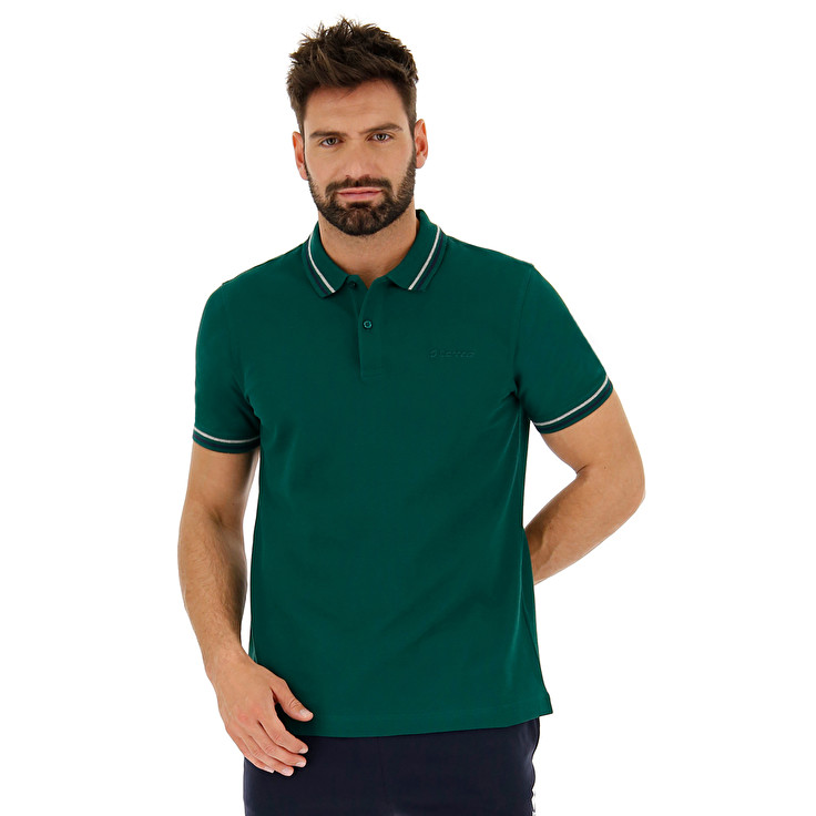 Green Lotto Classica Men\'s Polo Shirts | Lotto-63747