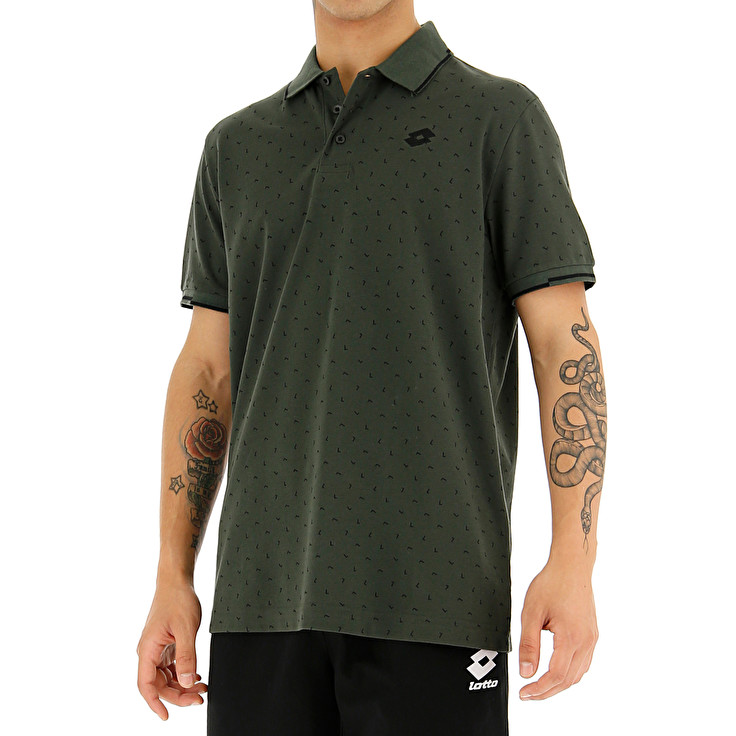 Green Lotto Elba Men's Polo Shirts | Lotto-97756