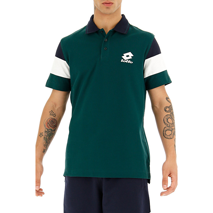 Green Lotto Praja Pq Men's Polo Shirts | Lotto-36996