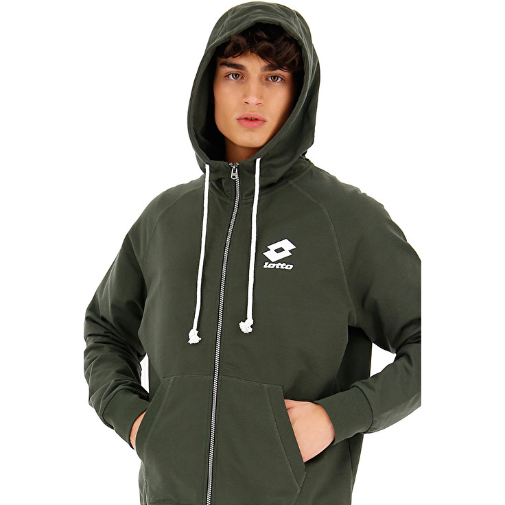 Green Lotto Smart Sweat Fz Hd Ft Lb Men's Tracksuits | Lotto-47655