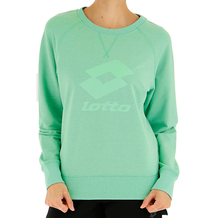 Green Lotto Smart W Sweat Rn Ft Women's Tracksuits | Lotto-63294