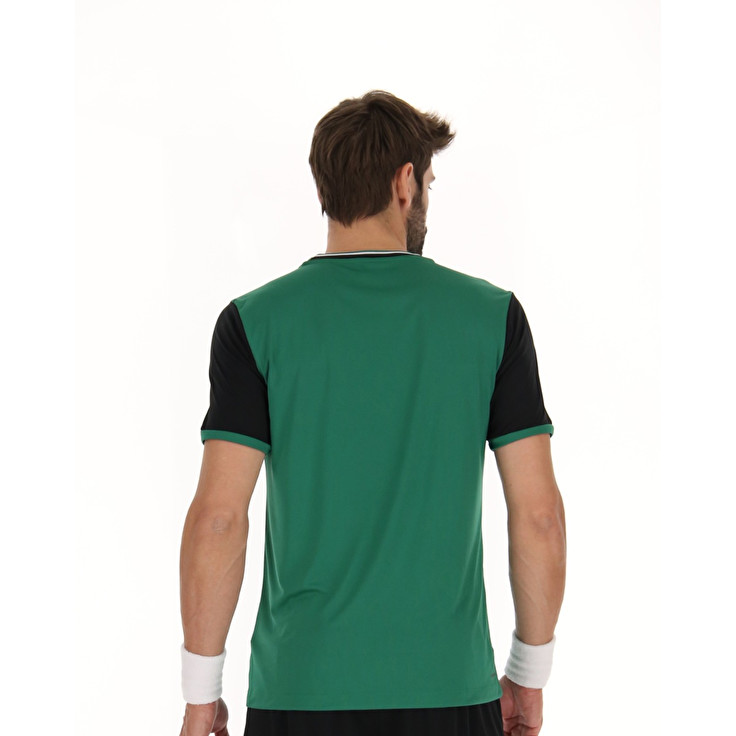 Green Lotto Top Ten Ii Bck Pl Men's T Shirts | Lotto-99035