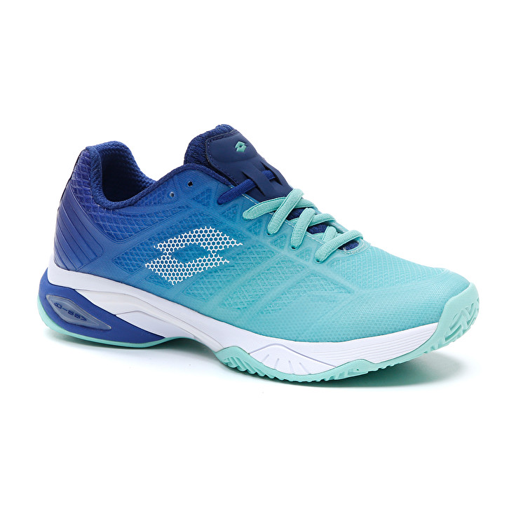 Green / White / Blue Lotto Mirage 300 Ii Cly W Women's Tennis Shoes | Lotto-42692