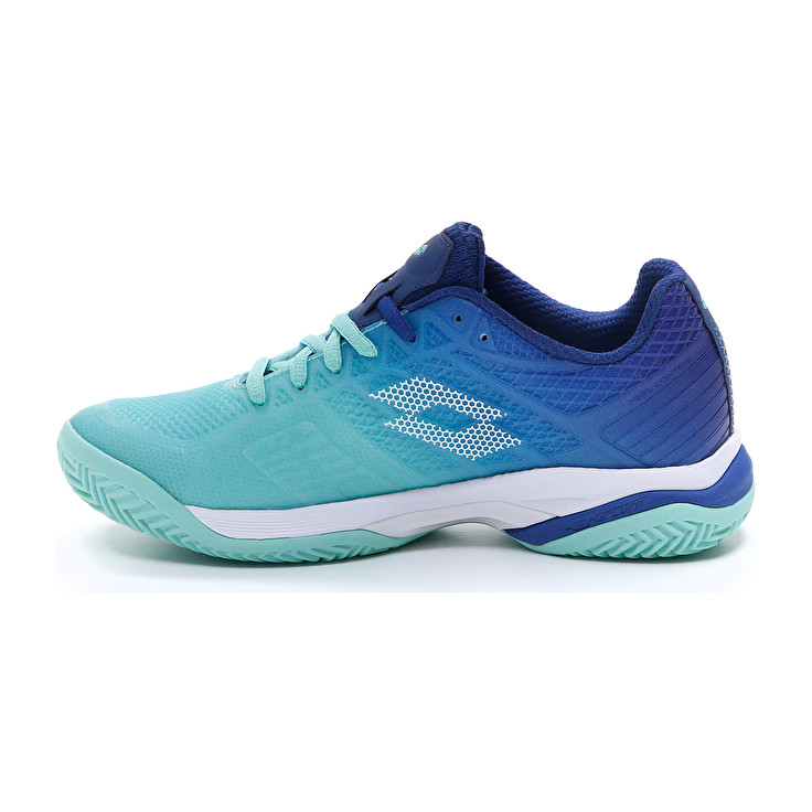 Green / White / Blue Lotto Mirage 300 Ii Cly W Women's Tennis Shoes | Lotto-42692