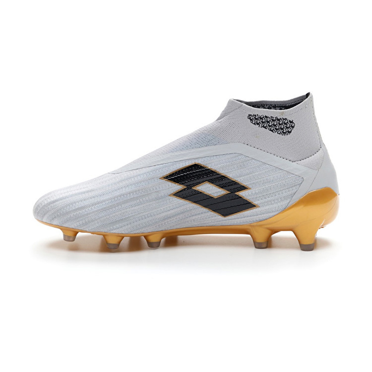 Grey / Black / Gold Lotto Solista 100 Iii Gravity Fg Men's Soccer Shoes | Lotto-86777