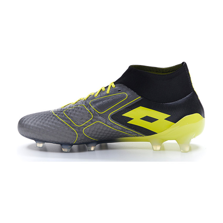 Grey / Black / Green Lotto Maestro 100 Iii Fg Men's Soccer Shoes | Lotto-65096