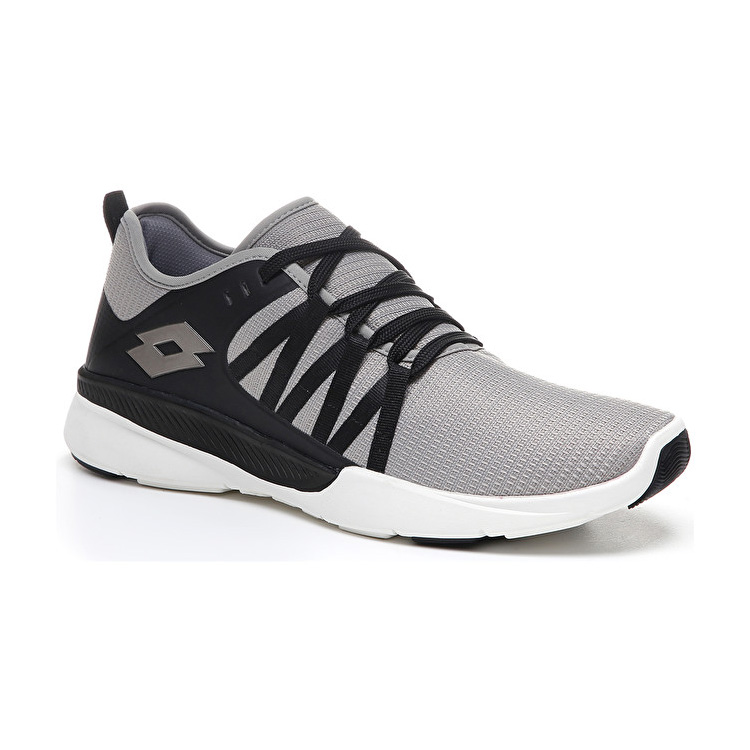 Grey / Black Lotto Dinamica 100 Men's Lifestyle Shoes | Lotto-98118