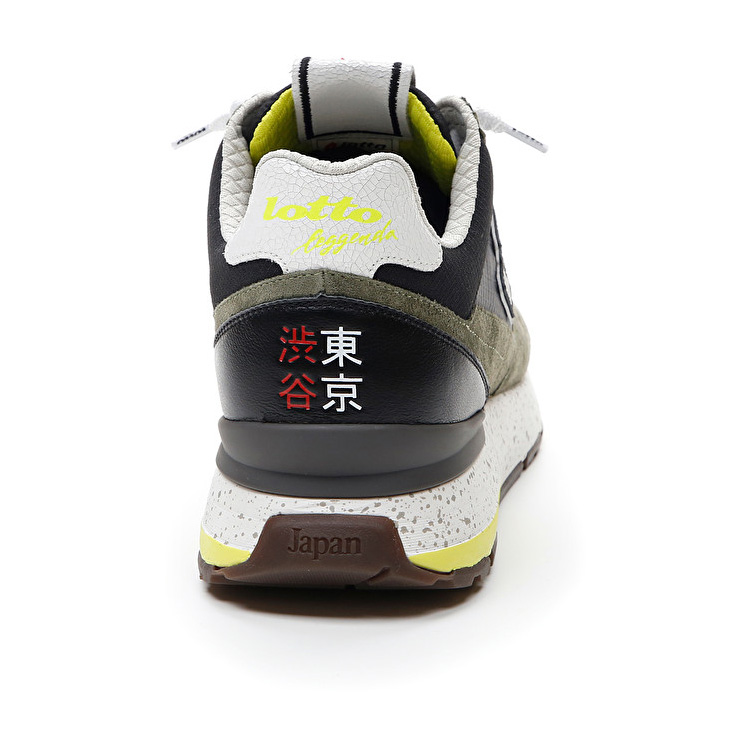 Grey / Black Lotto Tokyo Shibuya Men's Sneakers | Lotto-47405