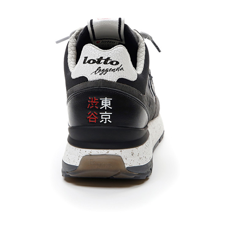 Grey / Black Lotto Tokyo Shibuya Men's Sneakers | Lotto-75830