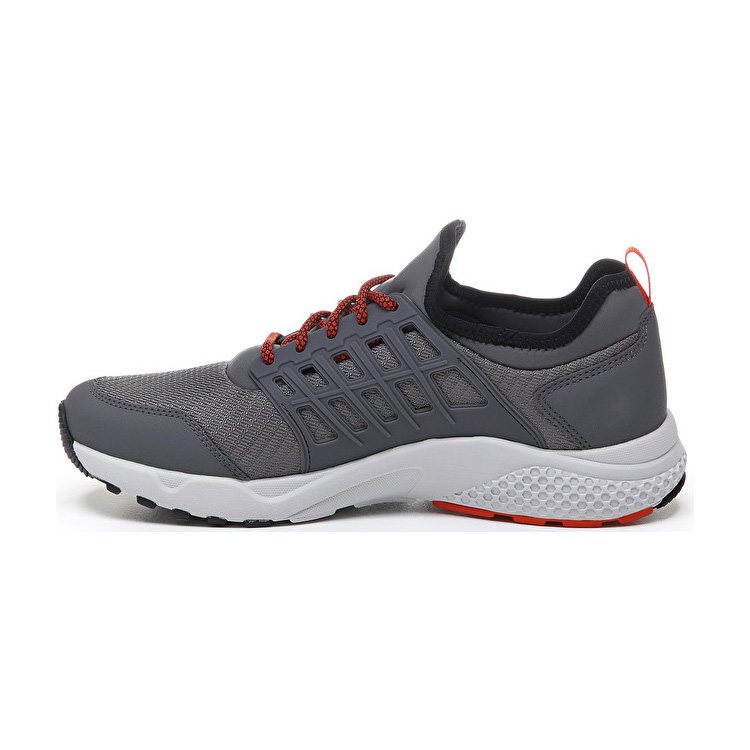 Grey / Black / Red Lotto Breeze Free Iv Men's Lifestyle Shoes | Lotto-71243