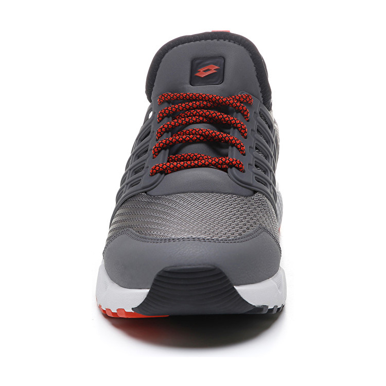 Grey / Black / Red Lotto Breeze Free Iv Men's Lifestyle Shoes | Lotto-71243