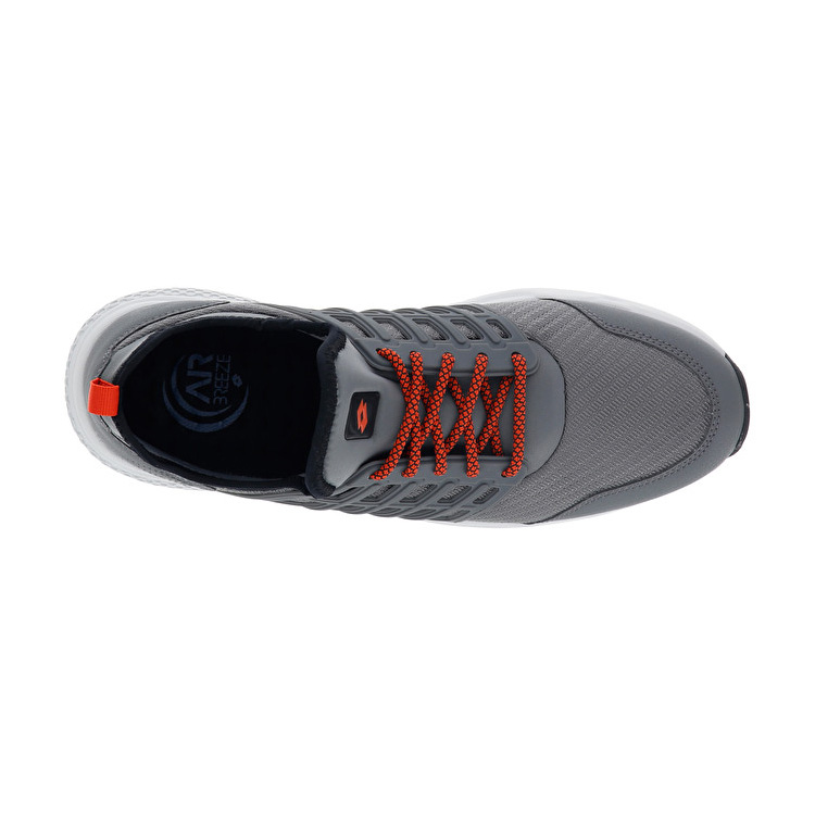 Grey / Black / Red Lotto Breeze Free Iv Men's Lifestyle Shoes | Lotto-71243