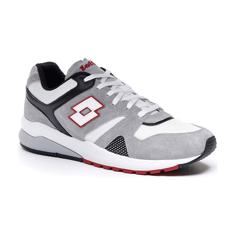 Grey / Black / White Lotto Marathon Men's Sneakers | Lotto-64566