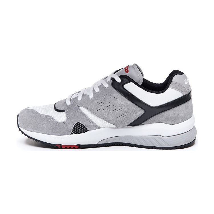 Grey / Black / White Lotto Marathon Men's Sneakers | Lotto-64566