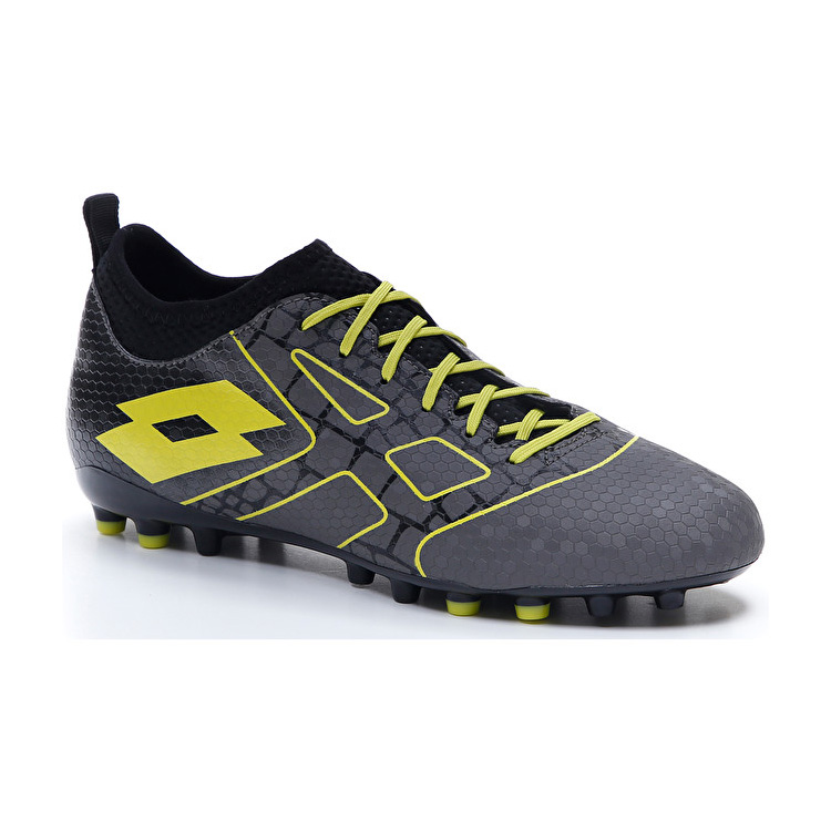 Grey / Black / Yellow Lotto Maestro 700 Iii Agm Men's Soccer Shoes | Lotto-16383