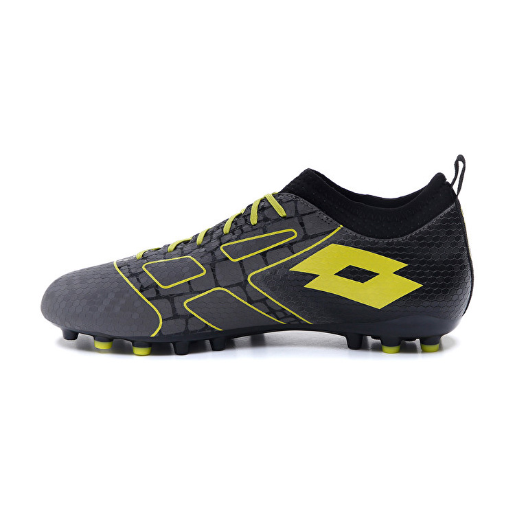 Grey / Black / Yellow Lotto Maestro 700 Iii Agm Men's Soccer Shoes | Lotto-16383