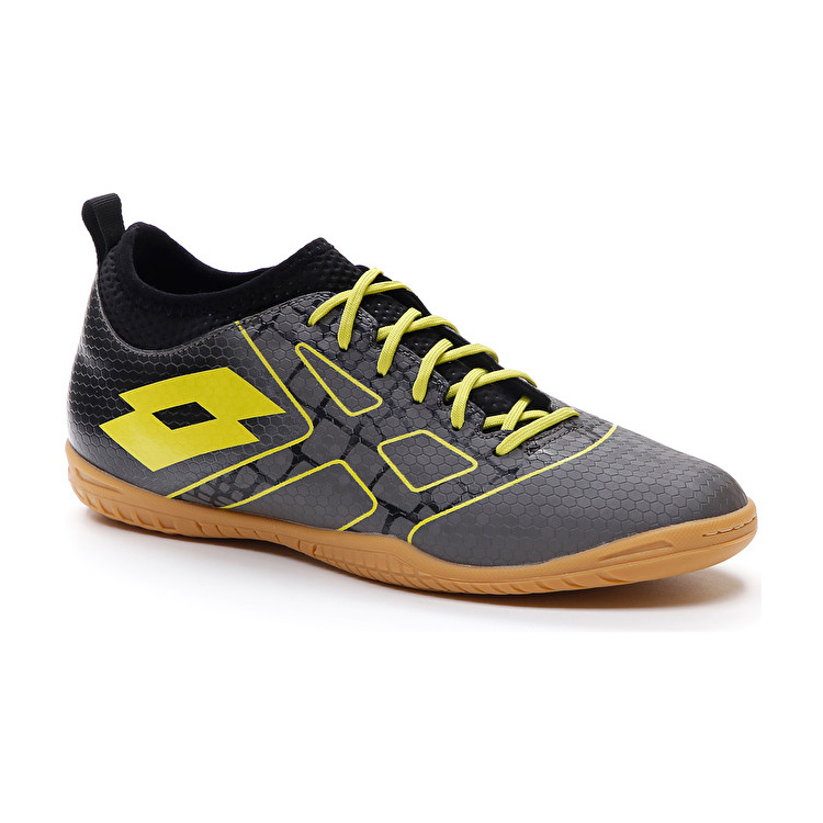 Grey / Black / Yellow Lotto Maestro 700 Iii Id Men's Soccer Shoes | Lotto-66714