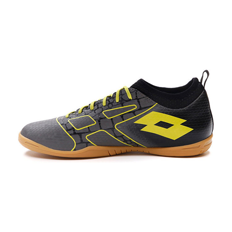 Grey / Black / Yellow Lotto Maestro 700 Iii Id Men's Soccer Shoes | Lotto-66714