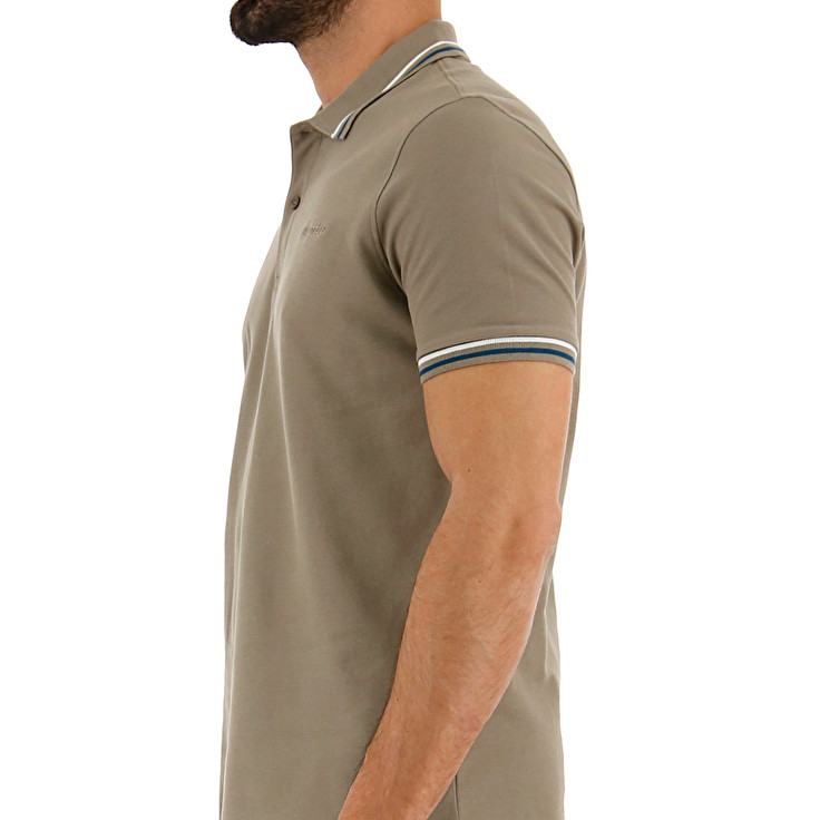 Grey Lotto Classica Men's Polo Shirts | Lotto-44505