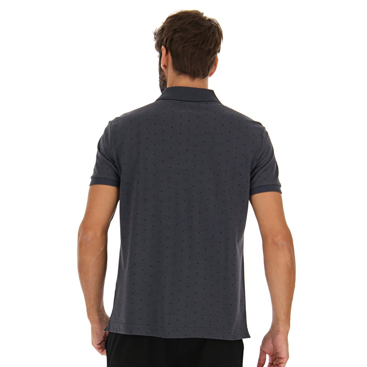 Grey Lotto Elba Ii Pq Men's Polo Shirts | Lotto-17204