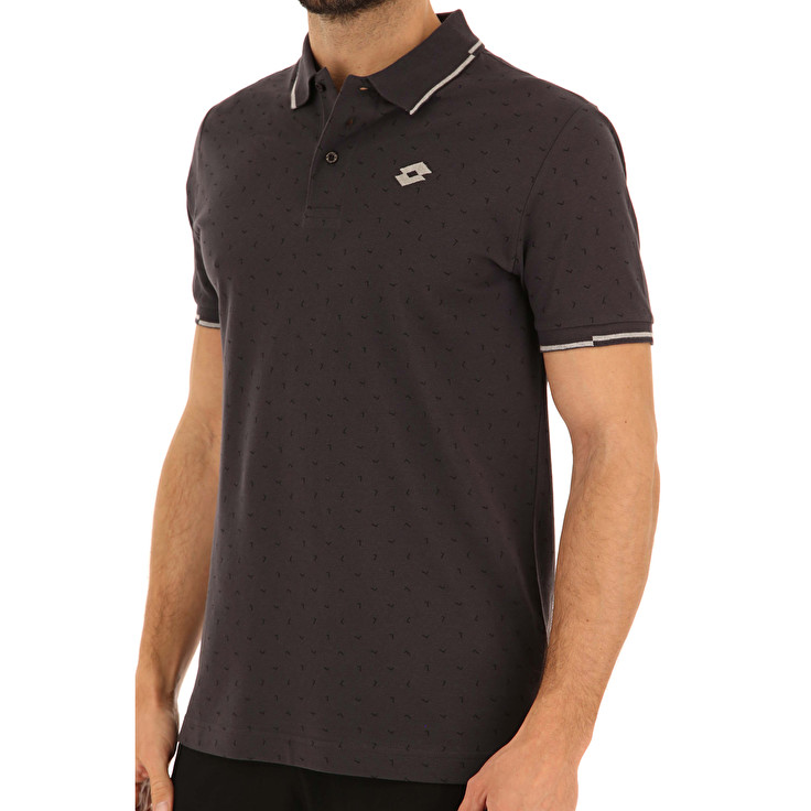 Grey Lotto Elba Men's Polo Shirts | Lotto-37789