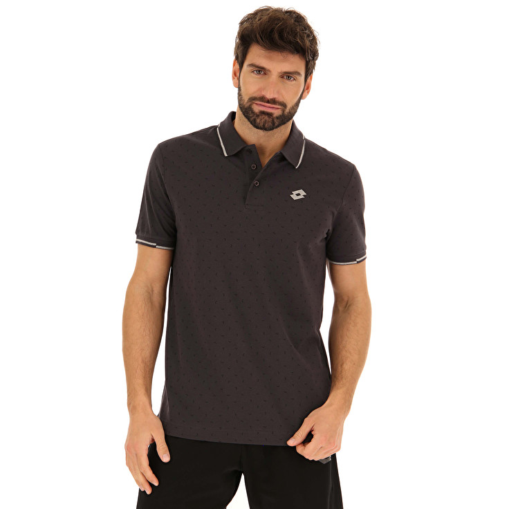 Grey Lotto Elba Men\'s Polo Shirts | Lotto-37789