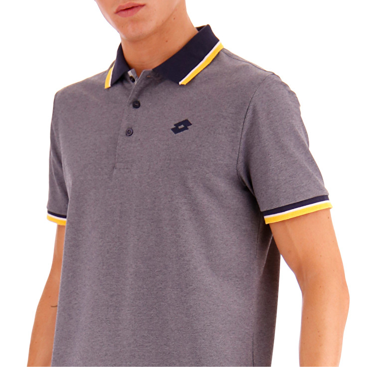 Grey Lotto Firenze Men's Polo Shirts | Lotto-42980