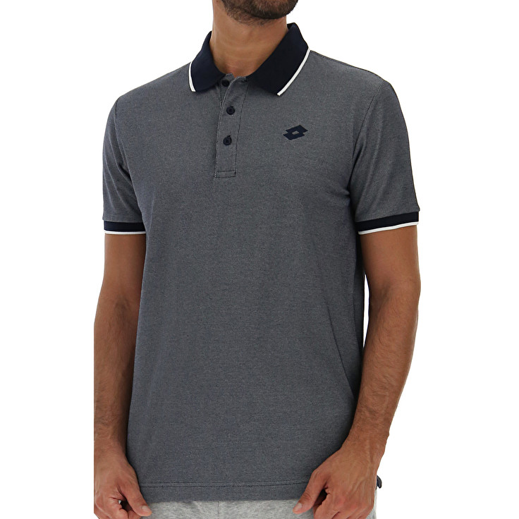 Grey Lotto Firenze Pq Men's Polo Shirts | Lotto-35150