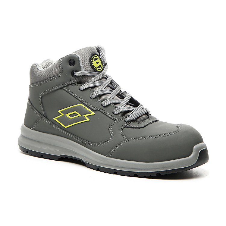 Grey Lotto Race 200 Mid S3 An Men's Safety Shoes | Lotto-59174