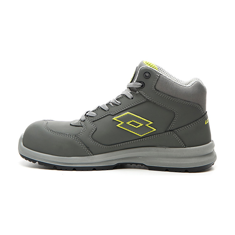 Grey Lotto Race 200 Mid S3 An Men's Safety Shoes | Lotto-59174